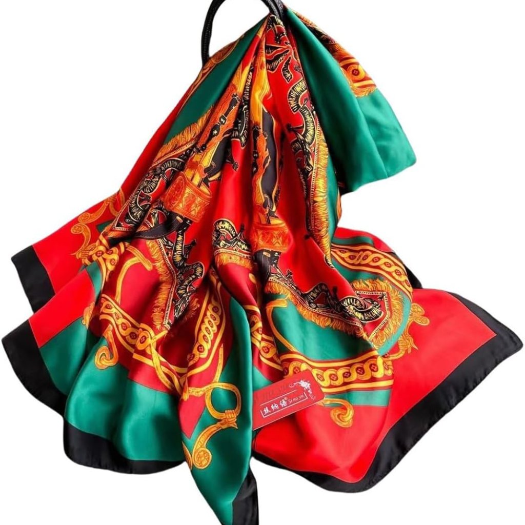 Women Scarf Headscarf Silk Feeling Scarf Fashion Scarves Long Lightweight Shawls